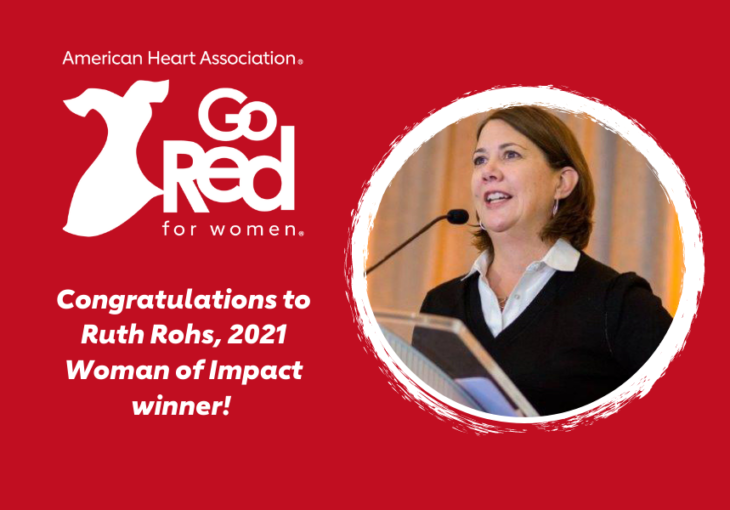 2021 Woman of Impact Winner, Ruth Rohs